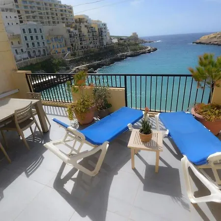 Seafront Duplex Penthouse With Terrace Overlooking Xlendi Bay Exterior photo