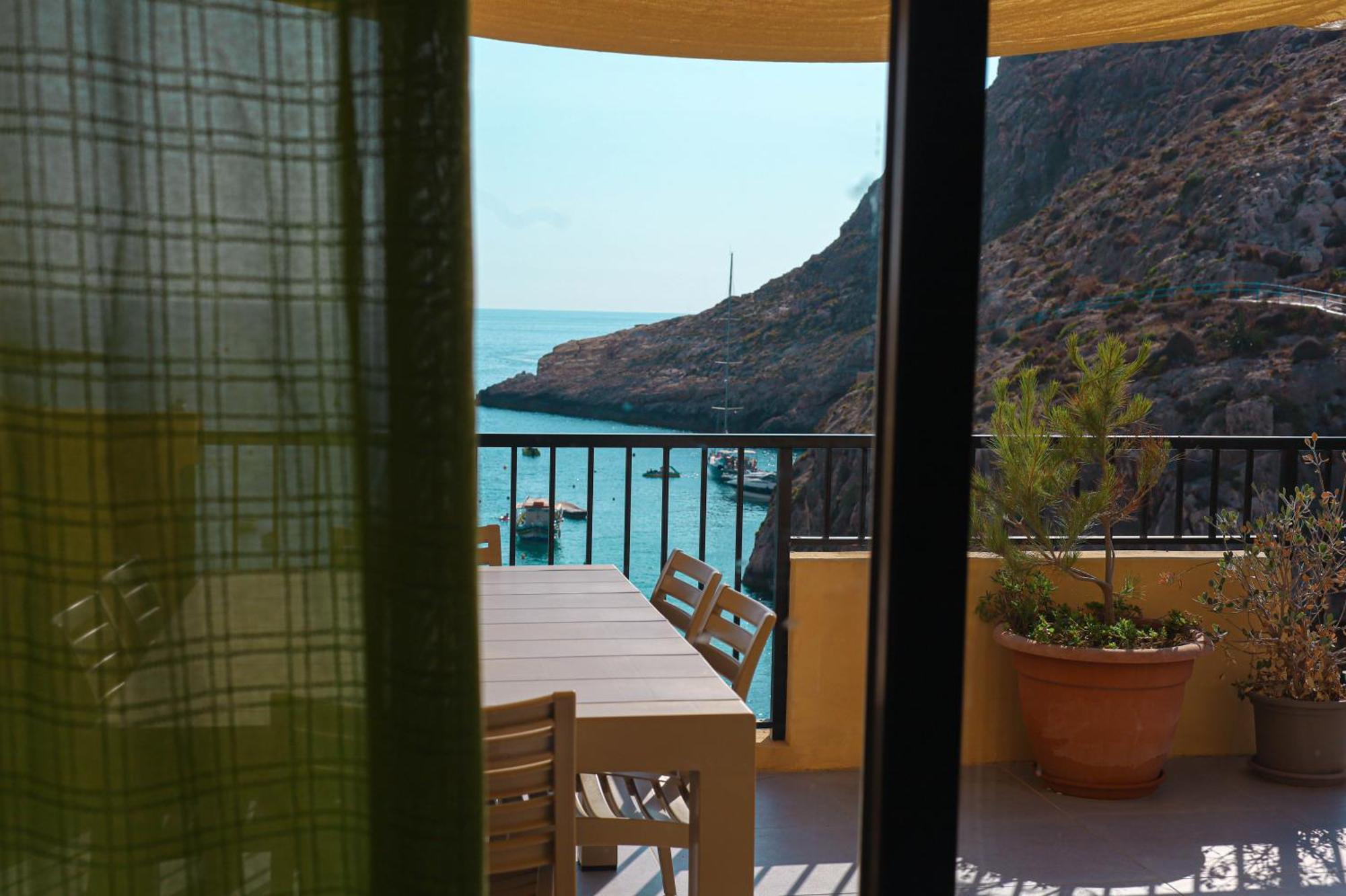 Seafront Duplex Penthouse With Terrace Overlooking Bay Apartment Xlendi